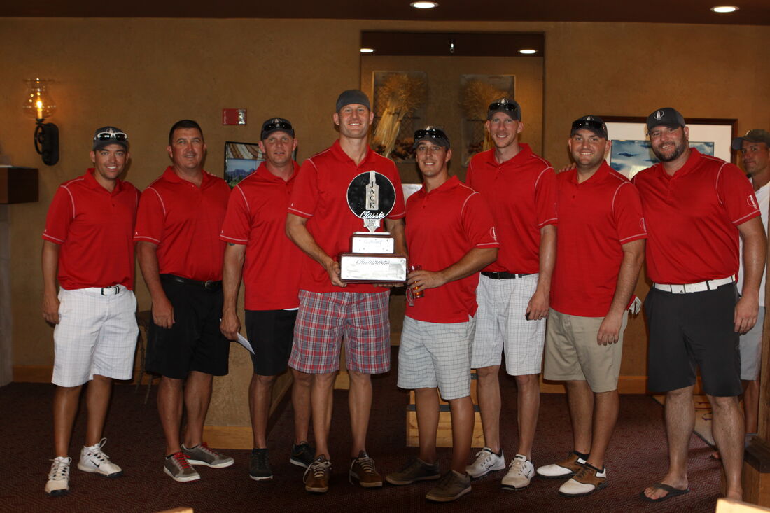 The 2014 champions with the Cup